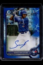 2022 Bowman Chrome Sebastian Espino Auto HTA Choice Refractor 1st #51/150