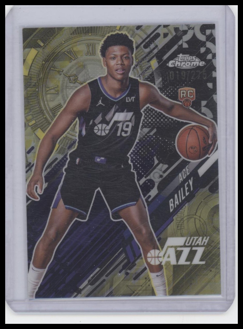 2025-26 Topps Chrome #GT-20 Ace Bailey Go Time Yellow Refractor #/275