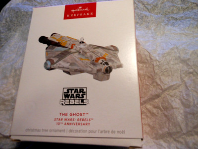 Hallmark Keepsake ''The Ghost - Star Wars Rebels'' 2024 Sound Ornament NEW 10 Annv