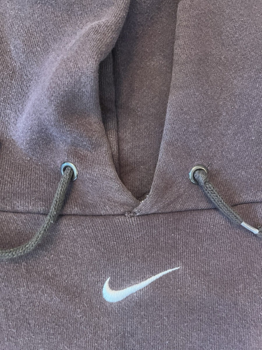 Vintage 90s Chocolate Brown Nike Center Swoosh Sellout Tag Sz XXL