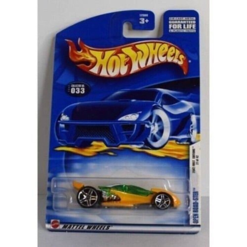 2002 Hot Wheels Open Roadster Car First Editions #33 21/42 Yellow Green 1:64 NEW - Picture 8 of 11