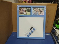 White Board With 4x6 Picture Frames. Brand New. Comes with Dry Erase Marker.