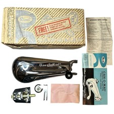 Rival Can-O-Mat Deluxe Chrome Magnetic Swing Wall Can Opener w/ Box & Manual