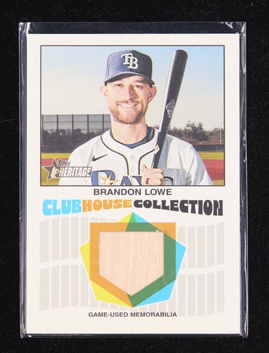 Brandon Lowe 2026 Topps Heritage Clubhouse Collection Game Used Patch [jos138