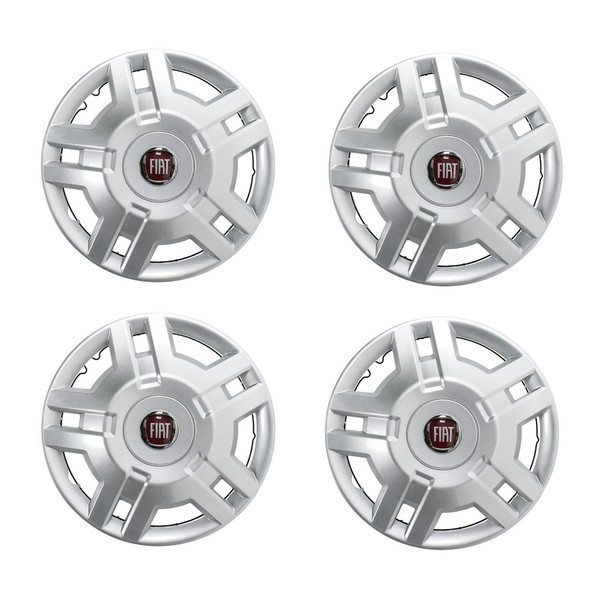 Original Fiat Radkappen Radzierblenden Satz 15 Zoll Silber Ducato 250 1358879080-image