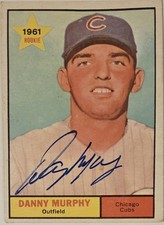 1961 TOPPS Danny Murphy Auto Card #214 Chicago Cubs Rookie Vintage Signed MLB