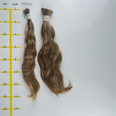 Europäisches EchthaarRohhaare  hellblond mind.100Gr 35-40cm - 35072576A