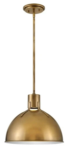 Hinkley Lighting 3487 Argo 1 Light 14"W LED Pendant - Polished White / Lacquered - Picture 7 of 12