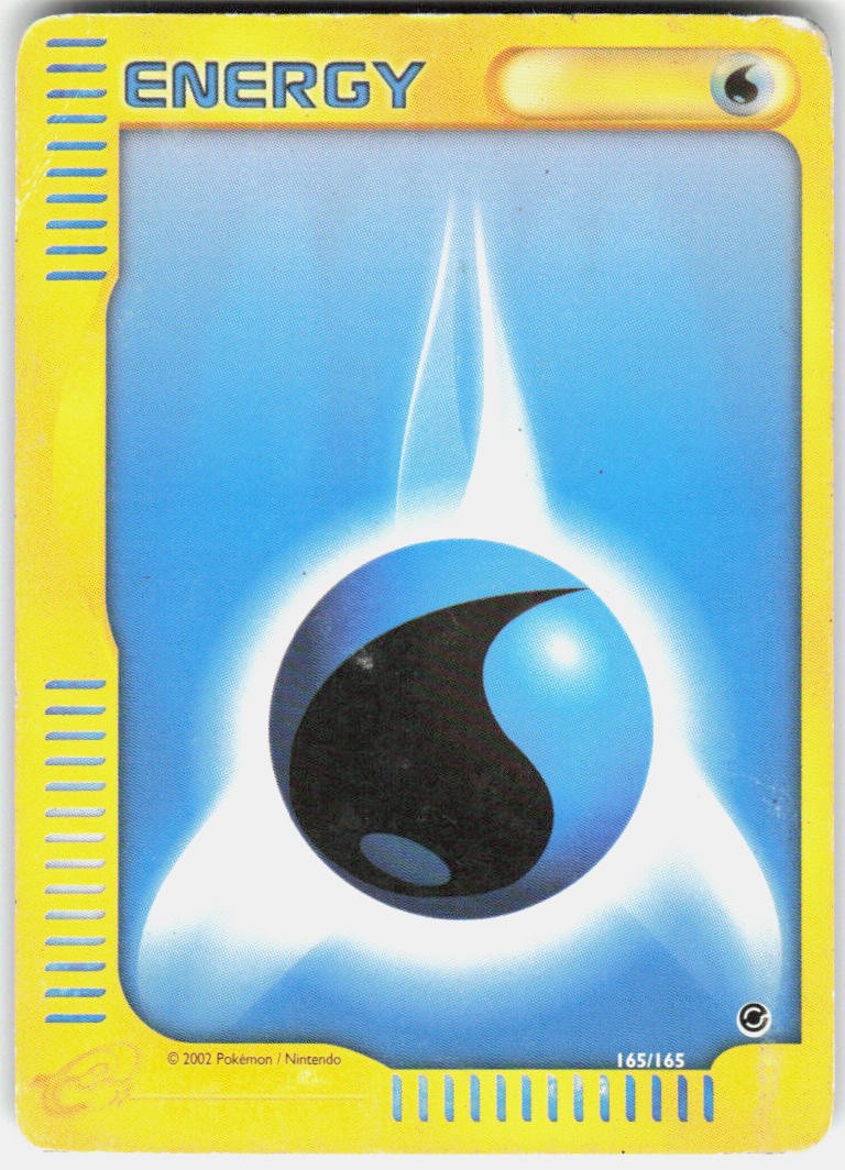 Water Energy 165/165 Expedition Base Set Pokemon Heavily Played