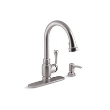 Kohler K-R72512-SD-VS Kitchen Faucet, Vibrant Stainless, 15.4375" Height