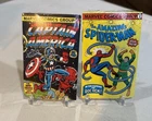 VINTAGE 1981 Marvel Bubble Funnies Lot of 2 Mini Comics Capt America Spider-Man