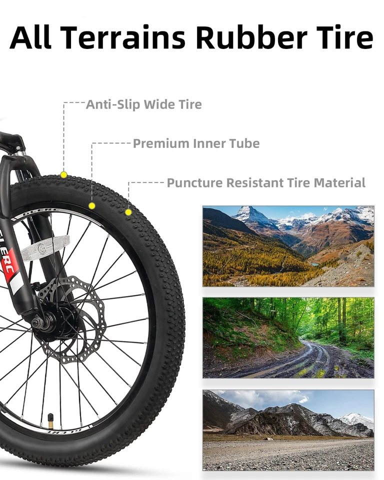 Bicicleta para niños de 20 pulgadas, bicicleta de montaña para niños y niñas de 6 a 10 años, 21 velocidades... Foto 4 de 4