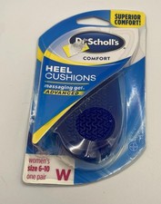 Dr. Scholl  s Heel Cushions Women  s 6  10 Massaging Gel Advanced New Sealed