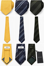 3 Armani Men  s Designer Silk Neckties Lot Giorgio Armani NWT Collezioni