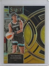 2024 Panini Select /5 Bookend Black Gold Diamond DeShields WNBA #112 Chicago Sky