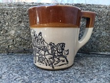 Holt Howard VTG Pottery Mug - Firefighter Wagon - Made in USA - Oven Proof