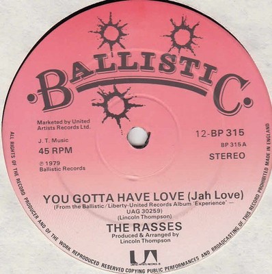 The Rasses* - You Gotta Have Love (Jah Love) (12'') (Near Mint (NM or M-)) - 4095