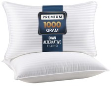Bed Pillows For Sleeping Queen Size, Set Of 2, Down Alternative Pillow For