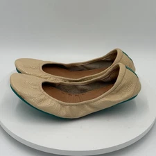 Tieks by Gavrieli Women's Biscotti Beige Patent Leather Foldable Ballet Flats 9