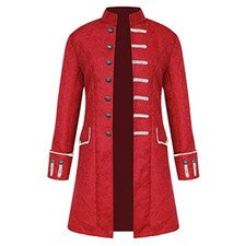Mens Steampunk Tailcoat Victorian Gothic Jacket Cosplay Halloween LARP