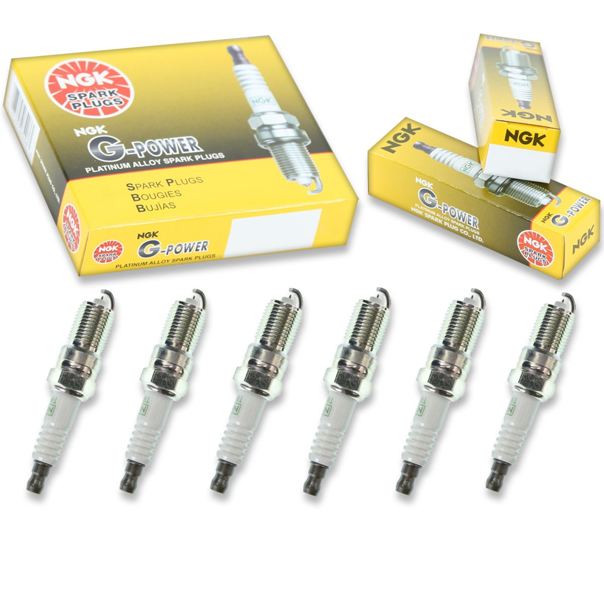 6 pcs NGK G-Power Spark Plugs for 2010-2012 Ford Fusion 3.0L  3.0L V6 - bx