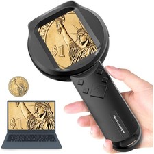 Magnifying Glass Kids Microscope Handheld 2.8" Screen Portable Jewellery Loupe