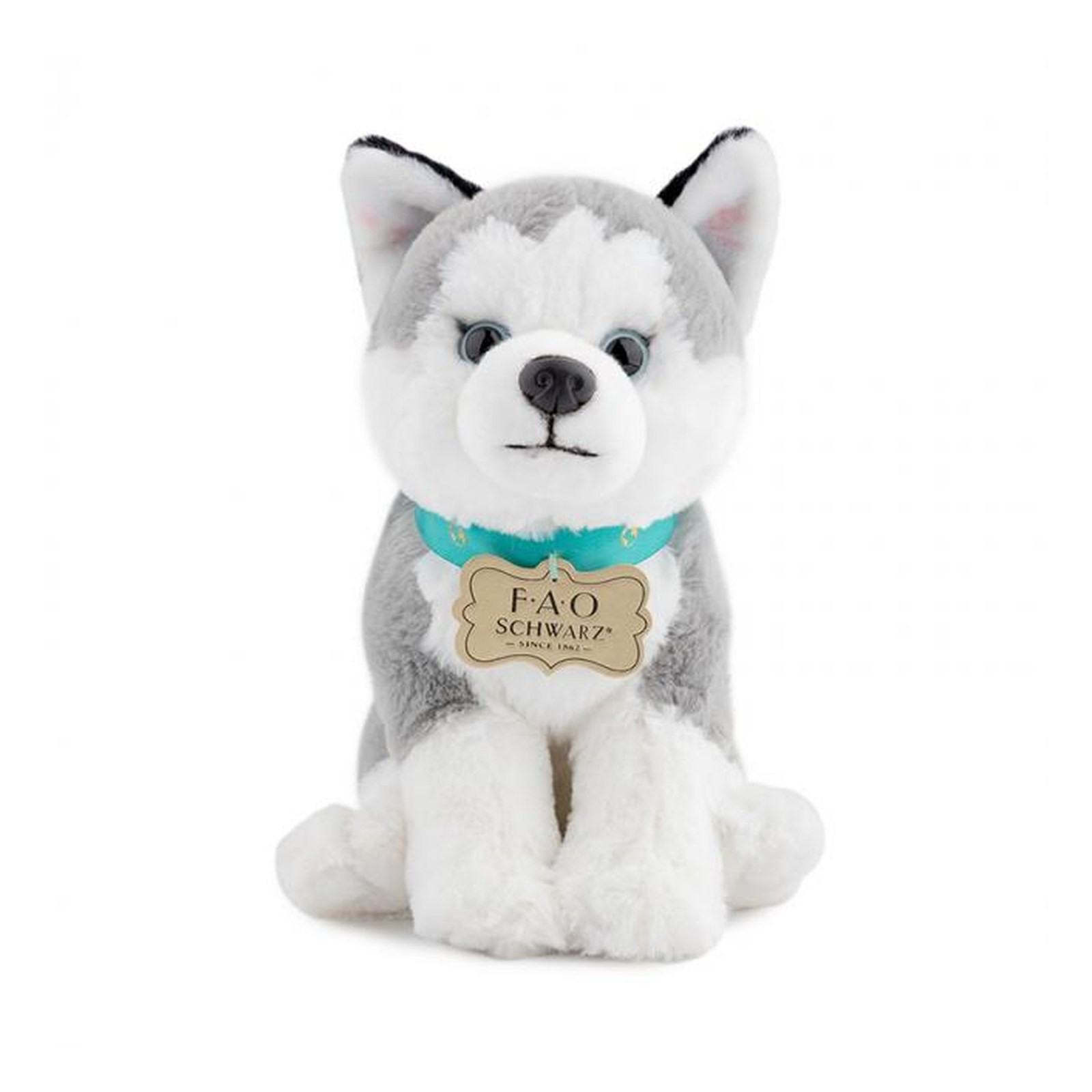 FAO Schwarz Plush Planet Love Husky Doll 25cm Soft Stuffed Toy Huggable Korean