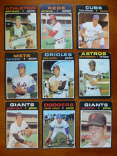 1971 Topps Baseball Lot of 45 cards w/stars