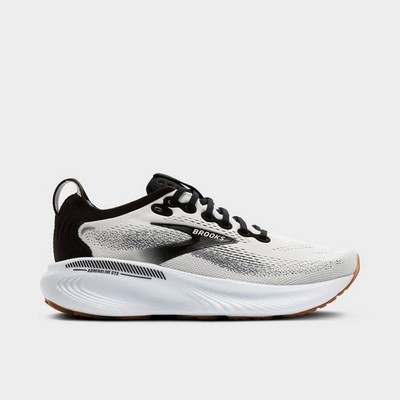 Men's Brooks Adrenaline GTS 25 Running Shoes White/Black/White Free Shipping