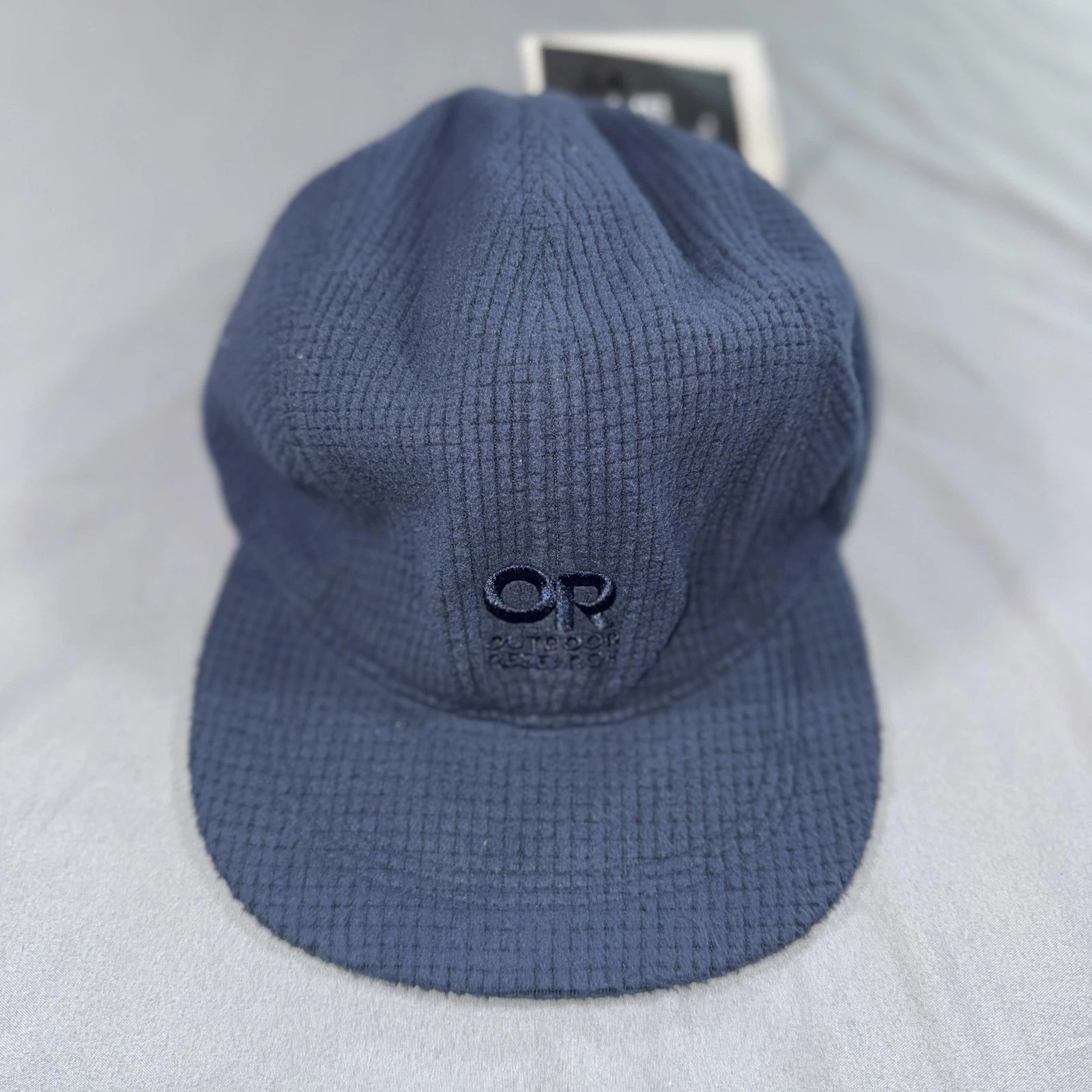 Outdoor Research Hat Cap Strap Back Blue Grid Fleece ActiveTemp One Size Mens