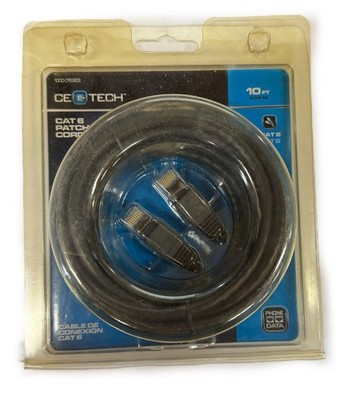 CE Tech Cat 6 10' Ethernet Cable 342397-10
