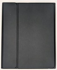 Black Synthetic Leather Keyboard Folio Case w/ Stand for ipad Air13" 2024-2025