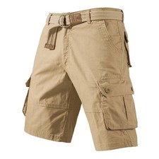 Shorts Cargo Militares Para Hombre, 100% Algodón - Tallas 30 A 42, Nuevos Con Etiquetas, Cómodos Y Prácticos