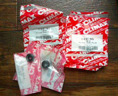 ''LOT OF 7'' Climax 3/8 inch Black Oxide Set Screw Collar C-037-BO