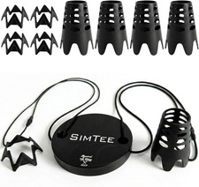 Golf Simulator Tees with Tether Base Plastic Golf Simulator Tees for Hitting O