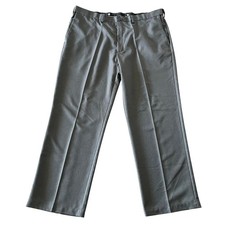 Haggar Cool 18 Classic Fit Dress Pants Mens 42x30 Gray Work Career Minimalist
