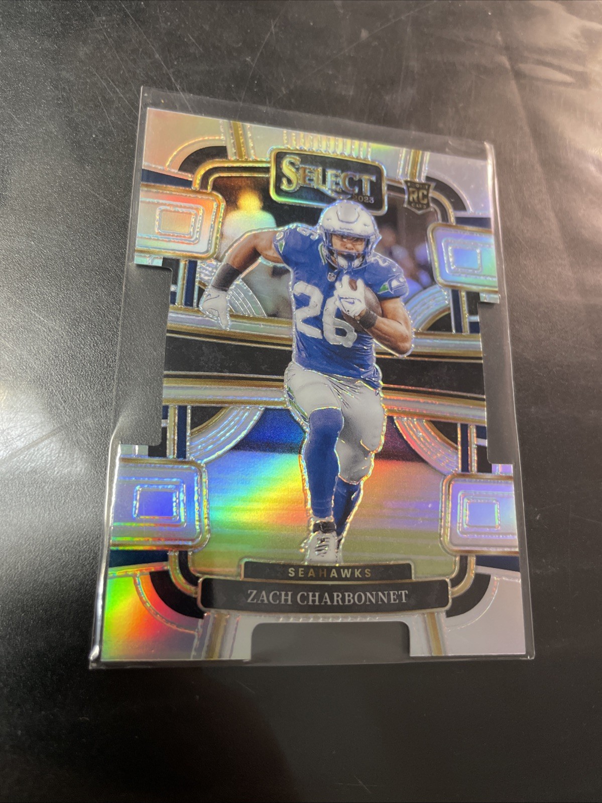 Zach Charbonnet 2023 Panini Select Concourse Silver Prizm Die-Cut #86 (RC)