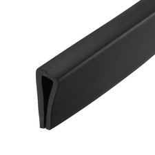 Edge Trim U Seal Black Rubber Fits 3/32"- 9/64" Edge 10 Feet Length