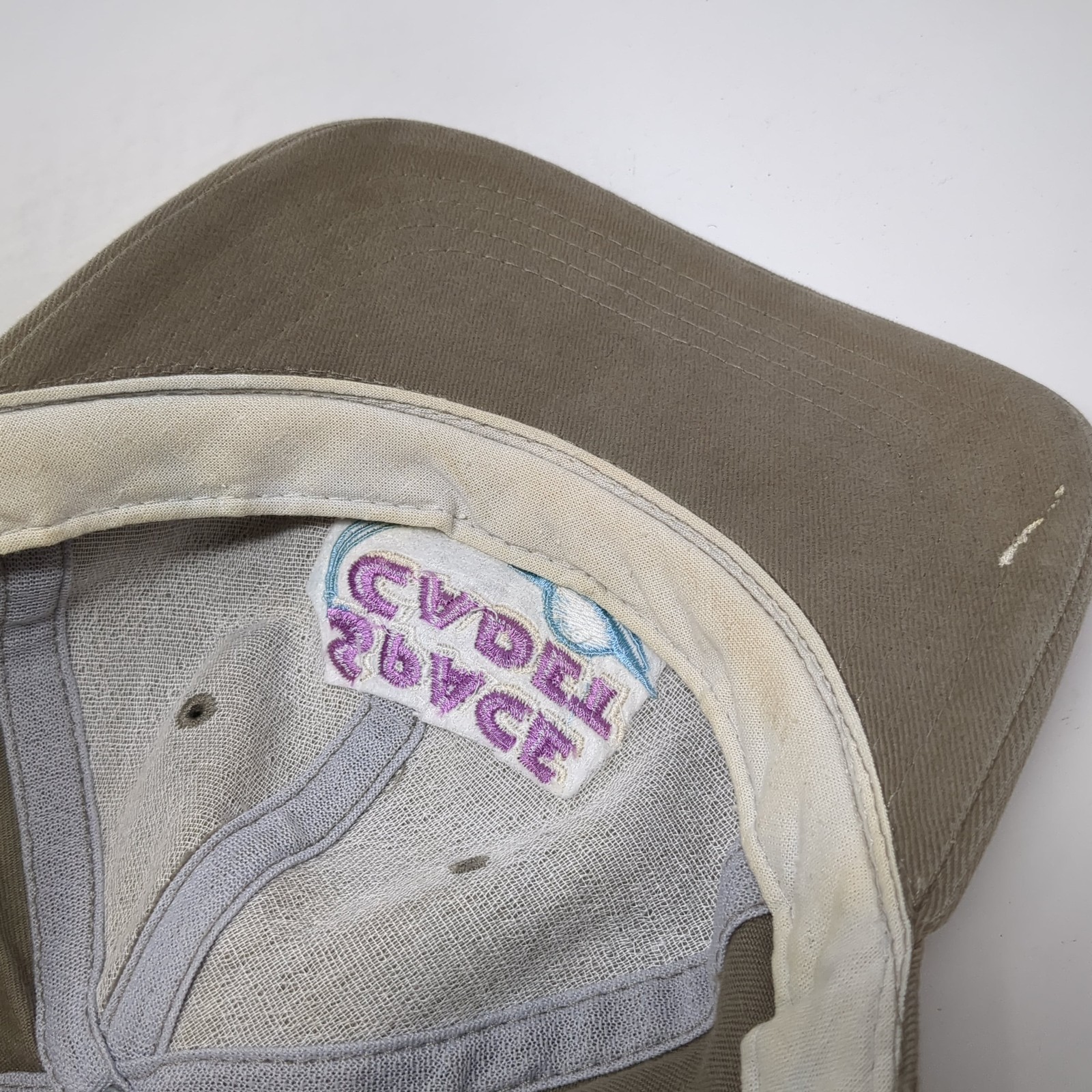 Space Cadet Slideback Hat Solid Beige One Size Em… - image 8