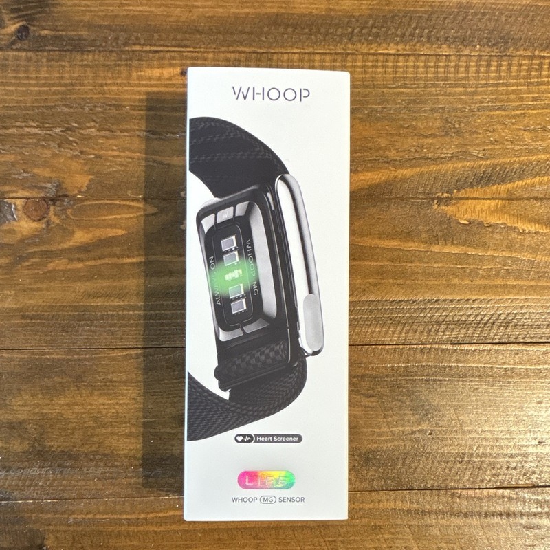 WHOOP MG Activity Tracker Band, Heart Rate, Rechargeable, Black/Silver