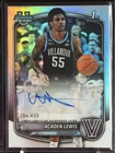 ACADEN LEWIS 2025-26 BOWMAN CHROME U REFRACTOR 1ST ROOKIE AUTO 264/499 VILLANOVA