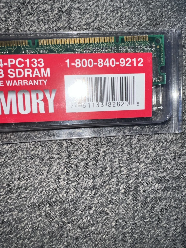 128MB  MEMORY 16X64 PC133 SDRAM RAM SKU #2007-9004 - Image 2 of 3