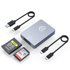 CFexpress Type A and SD DualSlot Memory Card Reader, 10Gbps USB 3.2 Gen 2 Typ...