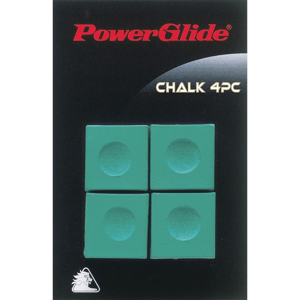 Powerglide Snooker Chalk 4 Pack Green Green 1990₽