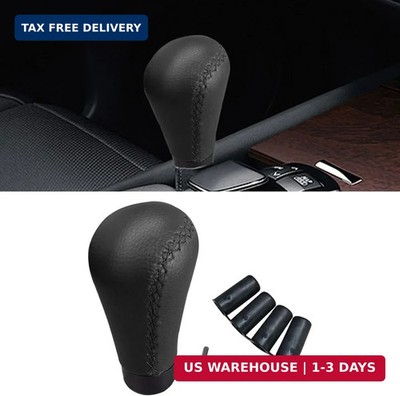 5-Speed Manual Shift Knob, Leather Gear Stick Handle for Cars