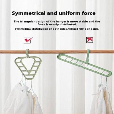 9-Hole Magic Clothes Hanger Closet Organizer Space Saving Multi-function Racks