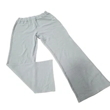 Comfrt Waffle Lounge Textured Pants in Sage Green Midrise Super Soft Size Large