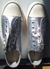 Size 13 Ed Hardy Silver Slip-On Shoes Original Box + Key Chain Brand New Unworn — photo 5
