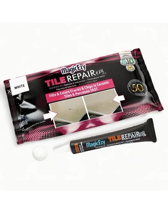 Tile REPAIRezy (White) - Fix Cracks and Chips in Ceramic and Porcelain: MagicEzy