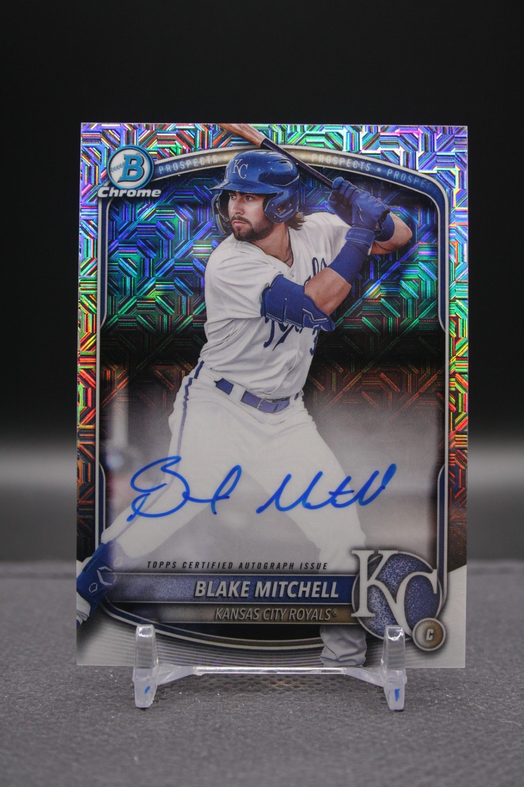 2025 Bowman Mega | Blake Mitchell |  Mojo Refractor Auto | Royals